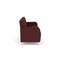 Lesro Siena Lounge Reception 3 Seat Tandem Seating No Center Arms, Brushed Steel, RF Nebbiolo Upholstery SN3101 - alternate 3